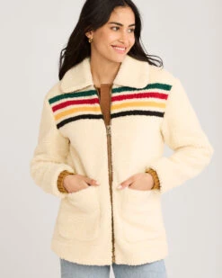 Pendleton WOMEN'S GLACIER SUNSET SHERPA FLEECE JACKET