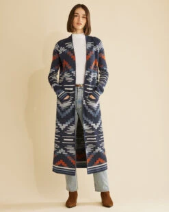 Pendleton WOMEN'S PACIFIC GRAPHIC DUSTER SWEATER