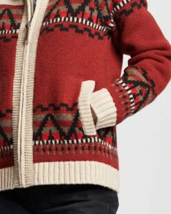 Pendleton WOMEN'S ALPINE LAMBSWOOL ZIP CARDIGAN -Pendleton Sales Store 10753 87065 ALT4