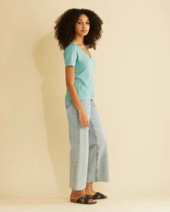 Pendleton WOMEN'S SHORT-SLEEVE COTTON SLUB TEE -Pendleton Sales Store 10766 72208 ALT3