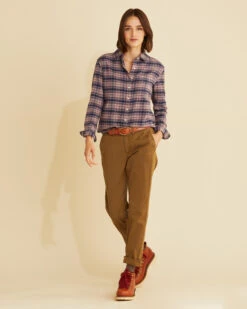 Pendleton WOMEN'S BOYFRIEND DOUBLE-BRUSHED FLANNEL SHIRT