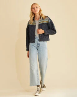 Pendleton WOMEN'S DENIM/WOOL TRUCKER JACKET -Pendleton Sales Store 12011 69848 ALT4