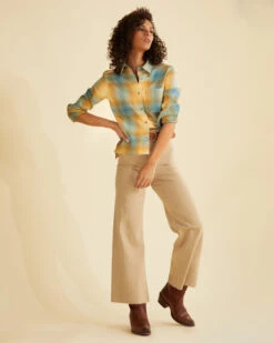 Pendleton WOMEN'S CROPPED WOOL SHIRT