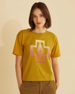 Pendleton WOMEN'S CROPPED DESCHUTES GRAPHIC TEE