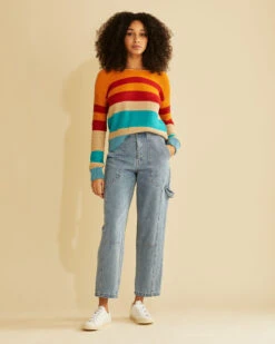 Pendleton WOMEN'S BOLD STRIPE COTTON PULLOVER -Pendleton Sales Store 12049 87167 ALT3