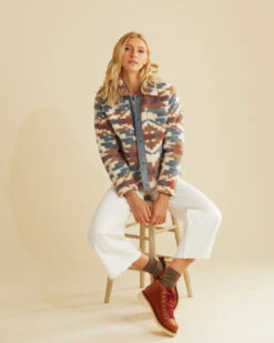 Pendleton WOMEN'S ANGELICA BERBER FLEECE JACKET -Pendleton Sales Store 12059 83243 ALT4