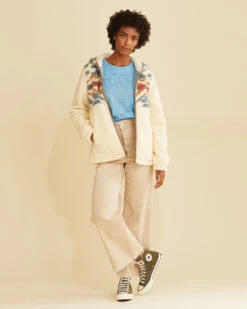 Pendleton WOMEN'S MARIPOSA BERBER FLEECE HOODED JACKET