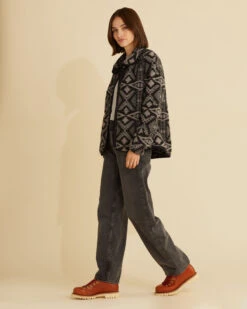 Pendleton WOMEN'S SNAP-FRONT FLEECE JACKET -Pendleton Sales Store 12067 83235 ALT4