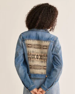 Pendleton WOMEN'S DENIM/WOOL JEAN JACKET