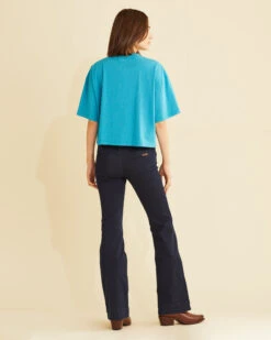 WRANGLER X PENDLETON WOMEN'S SHORT-SLEEVE CROPPED LOGO TEE -Pendleton Sales Store 19118 X001960 ALT2