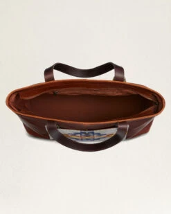 Pendleton DESERT DAWN WOOL/LEATHER SHOULDER TOTE -Pendleton Sales Store 32725 54928 ALT2