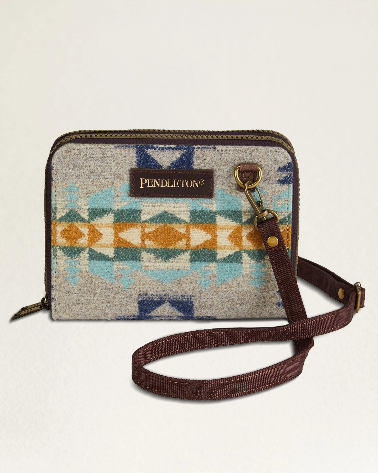 Pendleton DESERT DAWN WOOL/LEATHER CROSSBODY ORGANIZER 3 Pendleton DESERT DAWN WOOL/LEATHER CROSSBODY ORGANIZER