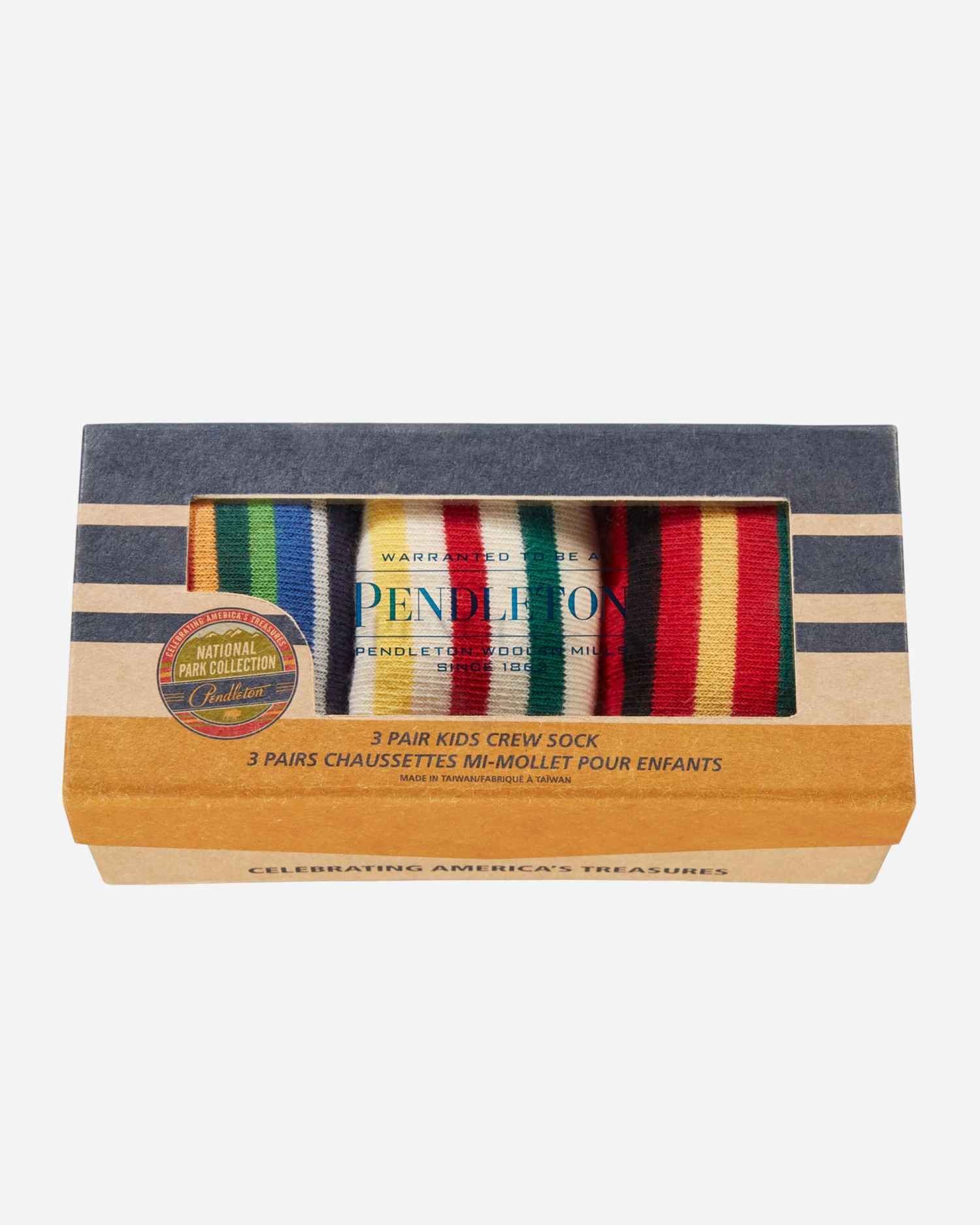 Pendleton KIDS' 3-PACK NATIONAL PARK SOCKS GIFT BOX 3 Pendleton KIDS' 3-PACK NATIONAL PARK SOCKS GIFT BOX