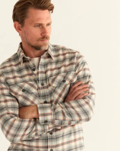 Pendleton MEN'S PLAID BURNSIDE DOUBLE-BRUSHED FLANNEL SHIRT -Pendleton Sales Store 51035 79431 ALT3