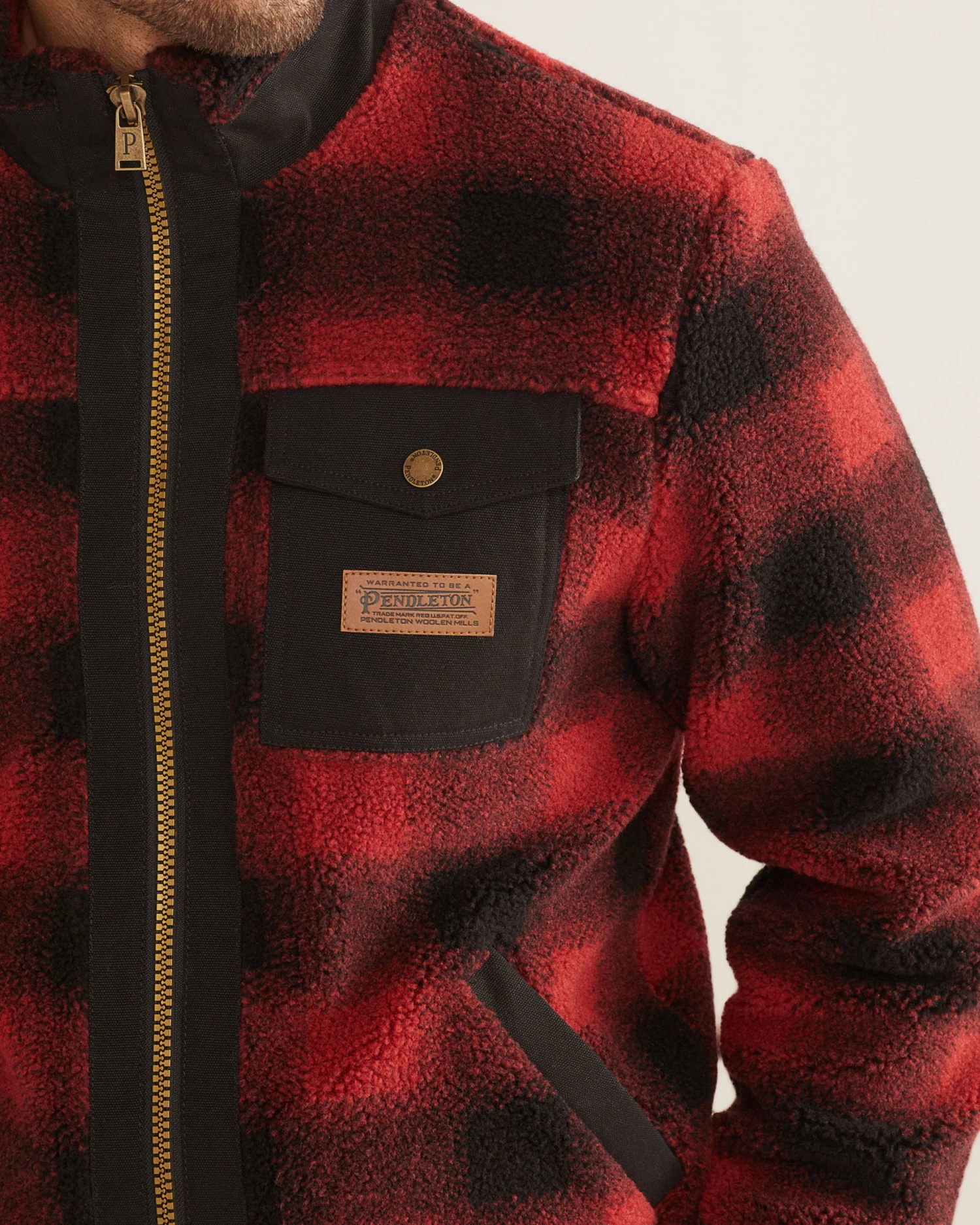Pendleton MEN'S LONE FIR STAND-COLLAR FLEECE JACKET 6 Pendleton MEN'S LONE FIR STAND-COLLAR FLEECE JACKET - Image 4