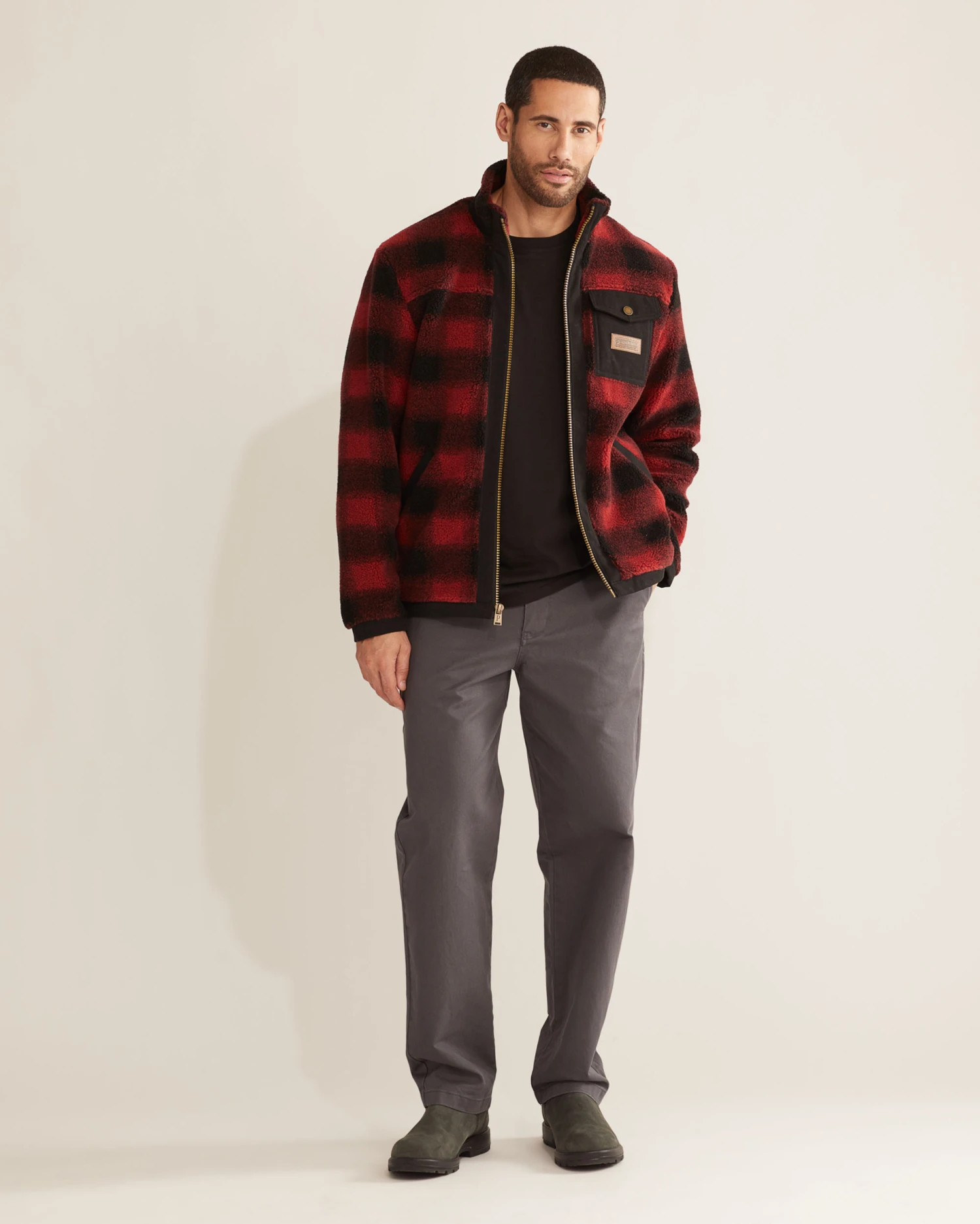 Pendleton MEN'S LONE FIR STAND-COLLAR FLEECE JACKET 8 Pendleton MEN'S LONE FIR STAND-COLLAR FLEECE JACKET - Image 6