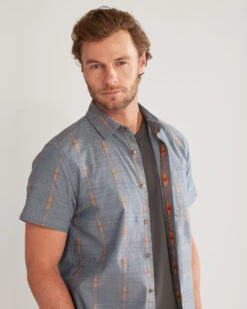 Pendleton MEN'S SHORT-SLEEVE CARSON CHAMBRAY SHIRT -Pendleton Sales Store 54038 79385 ALT3