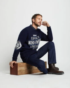 Pendleton MEN'S LAMBSWOOL GRAPHIC SWEATER