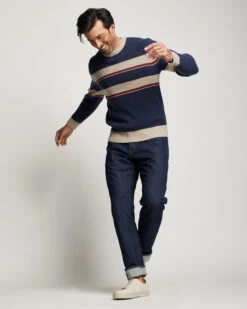 Pendleton MEN'S PARK STRIPE MERINO SWEATER