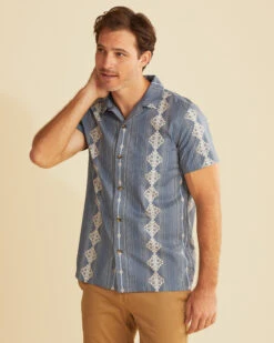 Pendleton MEN'S SHORT-SLEEVE STRIPE ALOHA SHIRT -Pendleton Sales Store 58504 79325 ALT3