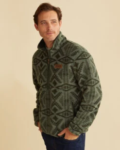 Pendleton MEN'S HALF-ZIP FLEECE JACKET -Pendleton Sales Store 58530 83237 ALT4