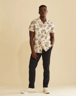 Pendleton MEN'S SHORT-SLEEVE PALMS ALOHA SHIRT
