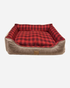 Pendleton RED OMBRE PLAID KUDDLER DOG BED