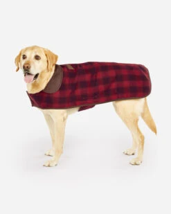 Pendleton RED OMBRE PLAID DOG COAT