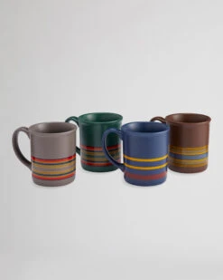 Pendleton CAMP STRIPE MUGS, SET OF 4