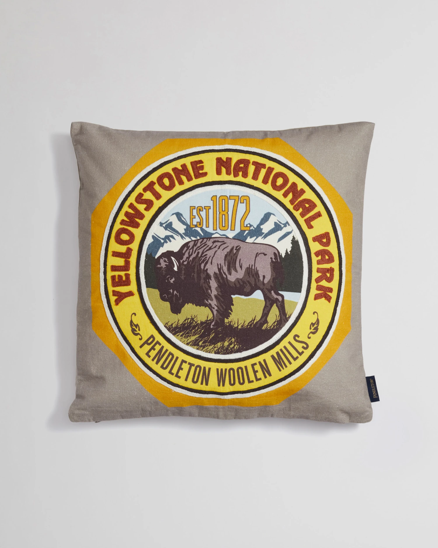 Pendleton YELLOWSTONE NATIONAL PARK PATCH PILLOW 3 Pendleton YELLOWSTONE NATIONAL PARK PATCH PILLOW