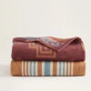 Pendleton SAN MARINO/STRIPE ORGANIC COTTON THROW GIFT PACK -Pendleton Sales Store 74348Z 57914